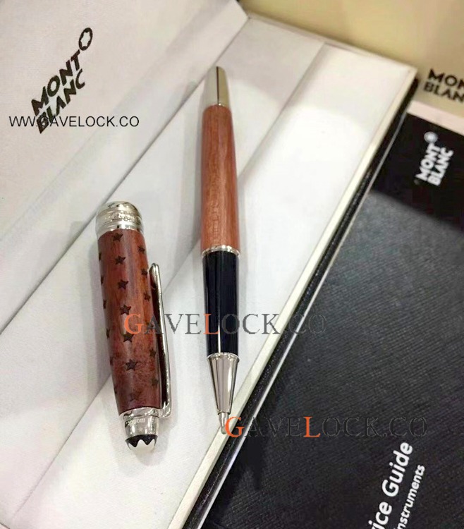Perfect Gift Replica Mont Blanc Petit Prince Wood Rollerball Pen